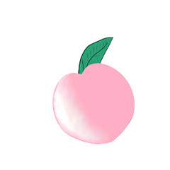 Peaches and leaves
