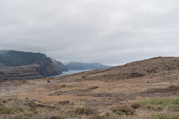 Landscape and views on an island life with sea and land.