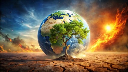 planet earth in space