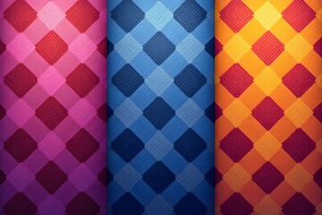 Three Colorful Plaid Patterns for Design Inspiration