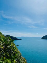 sea ​​view from the hill