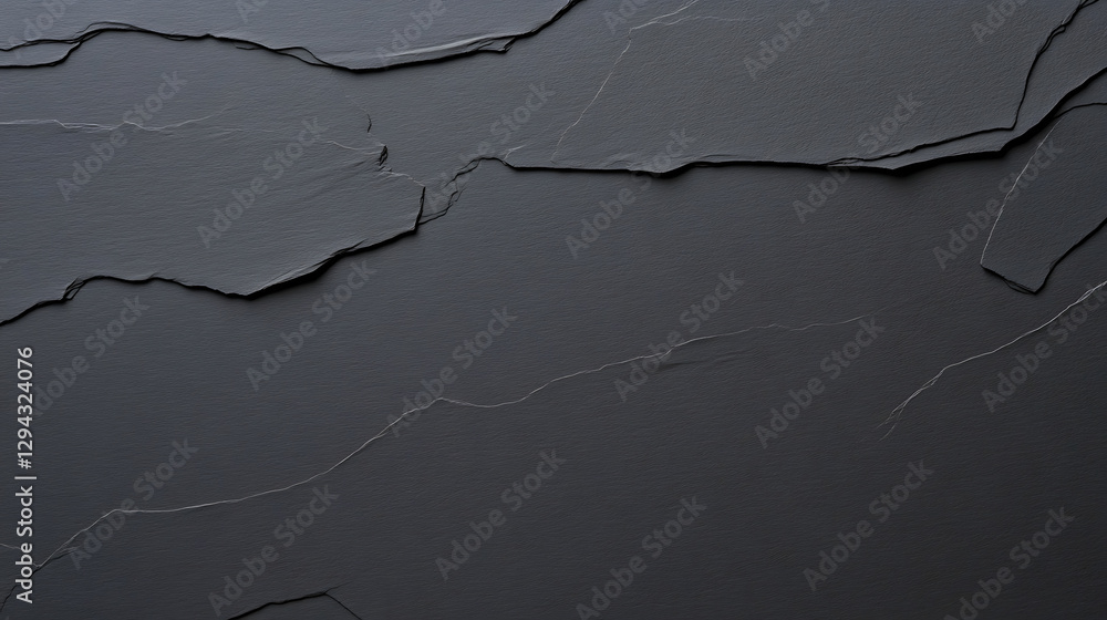 Poster dark textured surface: a closeup shot reveals an uneven surface with varying shades of gray, creatin