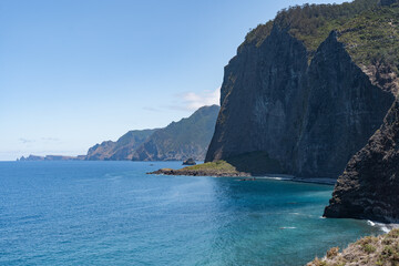 Fototapeta premium Beautiful cliffs and rocks against the sea.
