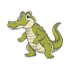 Naklejka premium Bold Crocodile Illustration.