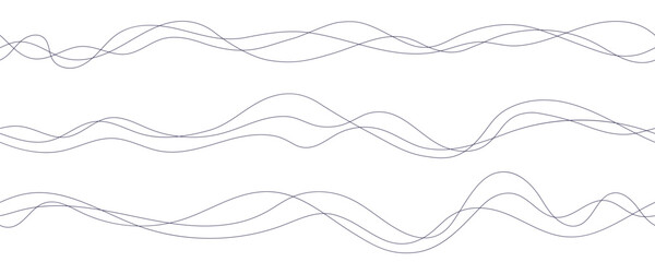 Wavy lines pattern Vector sound music wave Podcast © Yauheniya_Bandaruk