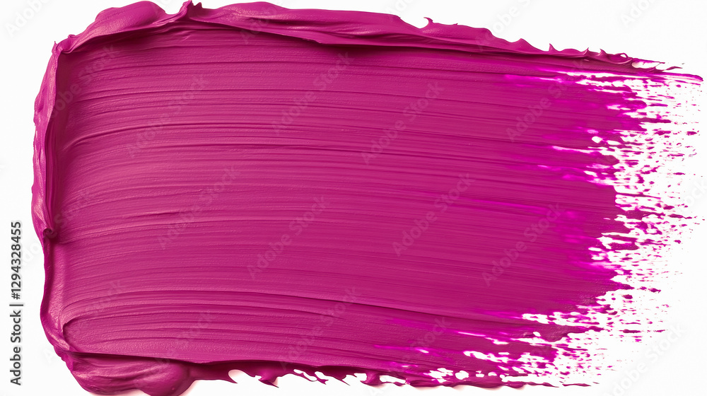Aufkleber a bold purple paint stroke spreads across a canvas, revealing smooth texture and vibrant color ideal