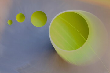 Neon Green Ball in Motion