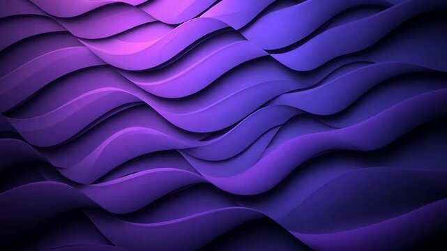 Abstract waves of purple and violet colors create a dynamic, flowing background design