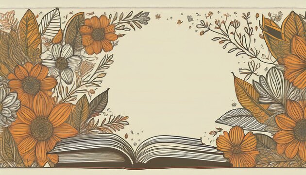 hand drawn book club invitation card template