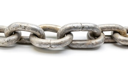 Obraz premium Close-up of Metal Chain Links