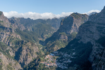 Unbelievable, beautiful views over the mountains and nun valley at Madeira island. 