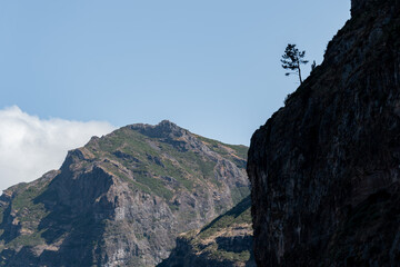 Beautiful view over the nun's valley on Madeira island. 