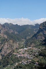 Beautiful view over the nun's valley on Madeira island. 