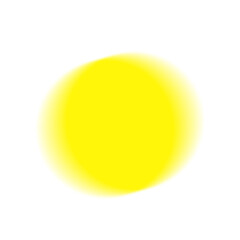 Blur gradient circle glow light on transparent background