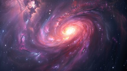 Obraz premium A majestic photograph capturing the vastness of the universe and its boundless galaxies