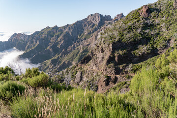 Stunning mountains on the island of Madeira.