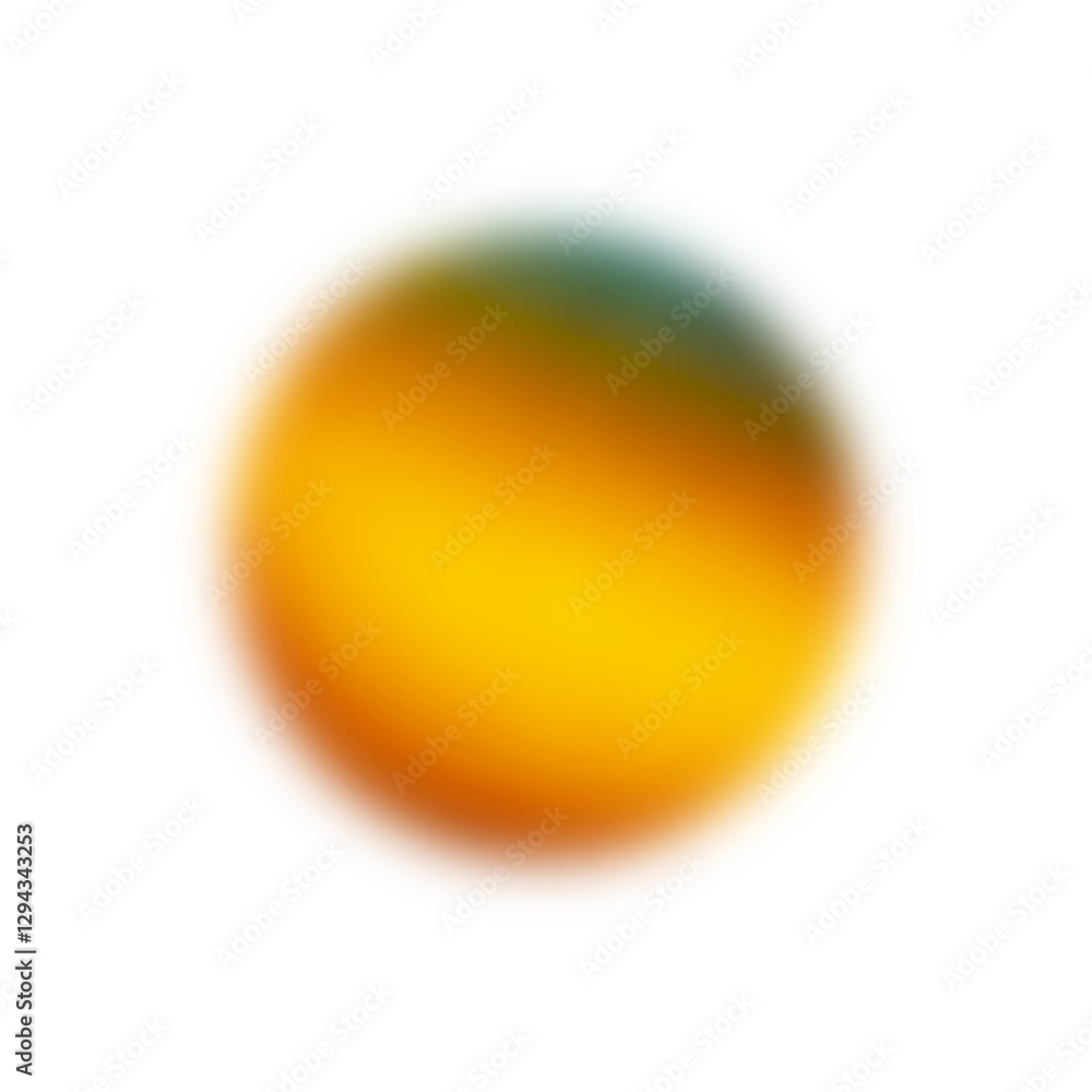 Poster blur gradient circle glow light on transparent background