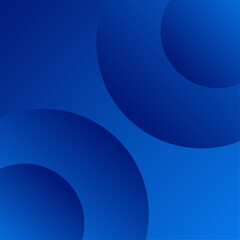 Abstract blue background with circles. Dynamic shapes composition. Vector illustration.