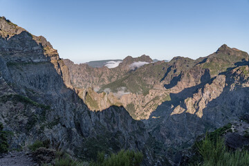 Fototapeta premium Mountain range on the island of Madeira.