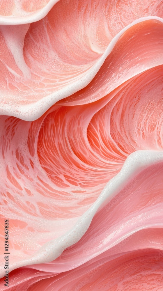 Poster abstract swirling patterns digital art textured background soft colors close-up view visual harmony