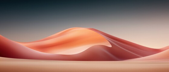 Desert sand dunes at sunset nature landscape serene environment artistic viewpoint