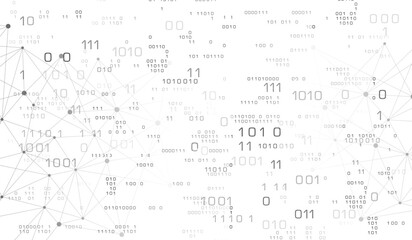 Digital security binary code digits background © Yah_ya