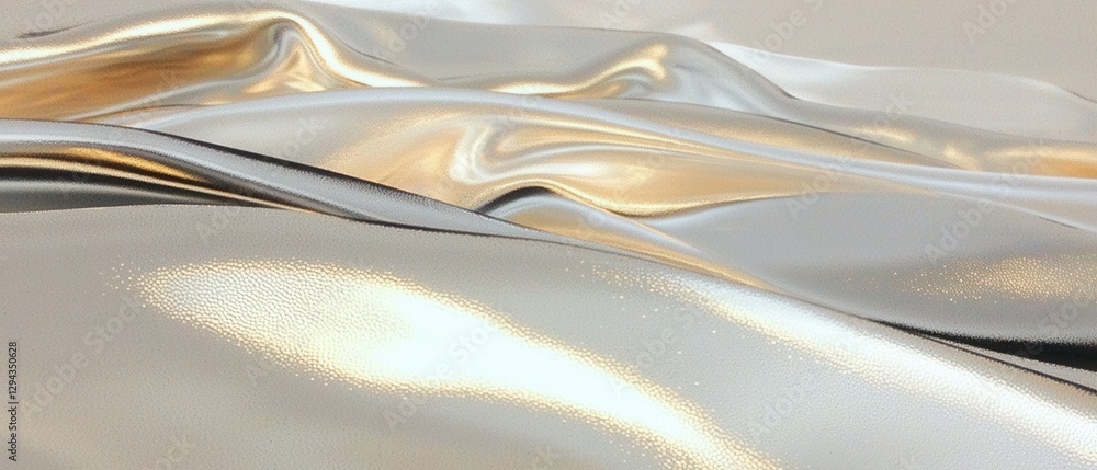 Aufkleber flowing metallic textures abstract setting visual art smooth environment close-up elegance concept