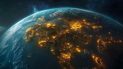 Obraz premium Digital humans interconnected global network concepts high resolution picture