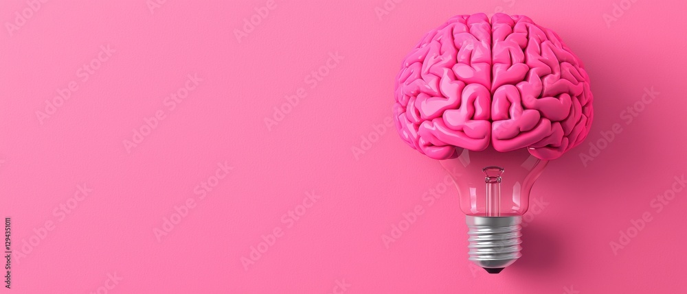 Poster neuroscience and learning infographic with an abstract brain visualization