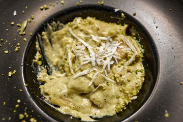 Ravioli in Pistachio Pesto