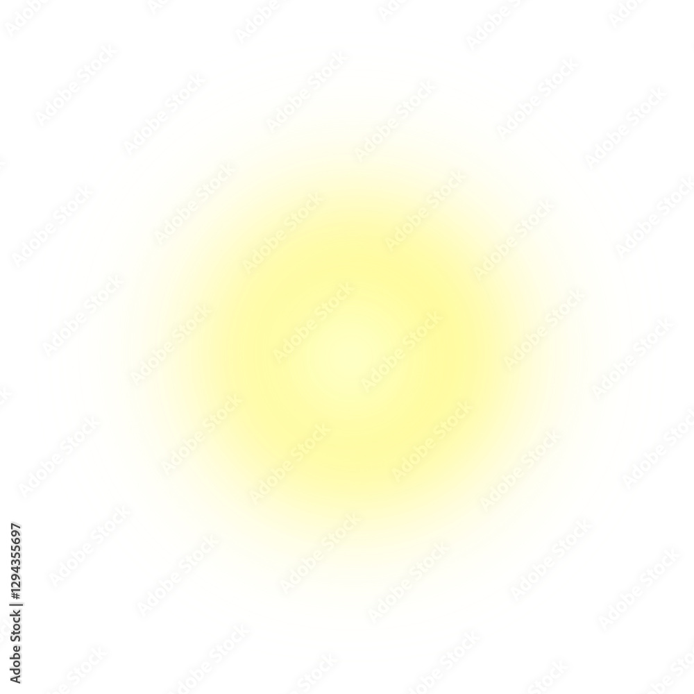 Poster Blur gradient circle glow light on transparent background