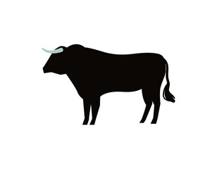 Black Bull Silhouette