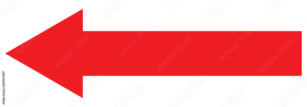 Poster black large forward or left pointing solid long arrow icon sketched as vector symbol . eps 10