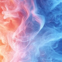 Fototapeta premium Swirling colors form a visual abstract in pinks and blues