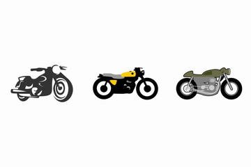 motorcycle retro style vector illustration