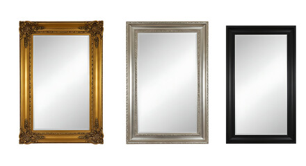 Elegant Ornate Mirrors Gold Silver Black art home 