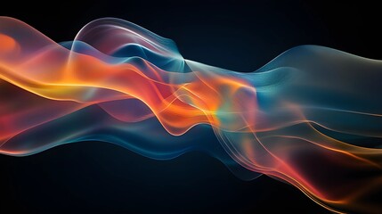  Abstract Colorful Smoke Waves