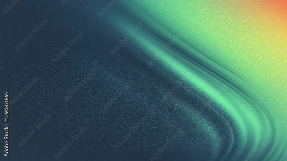 Poster abstract gradient of blues and greens blending smoothly with a soft, textured surface effect