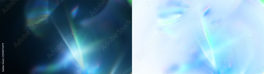 Poster jade light prism whisps: abstract background featuring delicate jade light whisps and a soft prism e