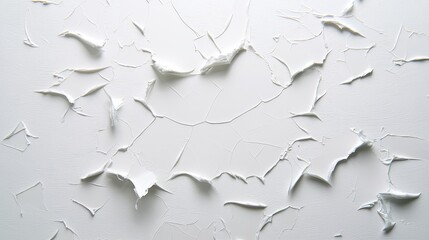 A study in contrast, the stark beauty of hole in pristine white wall, exploring themes of imperfection and minimalist design