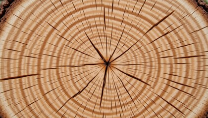 A close-up view of a tree stump, showcasing its circular growth rings, texture, and natural patterns that reveal its age and history.