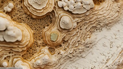 Abstract Textured Landscape: Beige and Brown Hues of Nature's Art