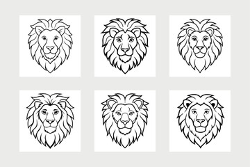 Lon head logo vector illustration.
