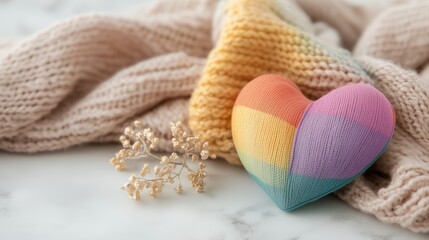 Pride month celebration heart decor home