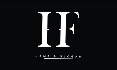 FH, HF Abstract Letters Logo Monogram