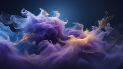 Obraz premium Cosmic Abstract Nebula Swirls