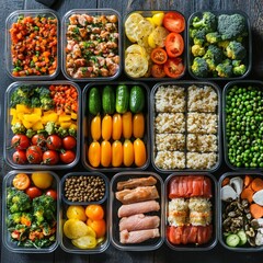 An image of healthy food and diet food with low calories and low fat