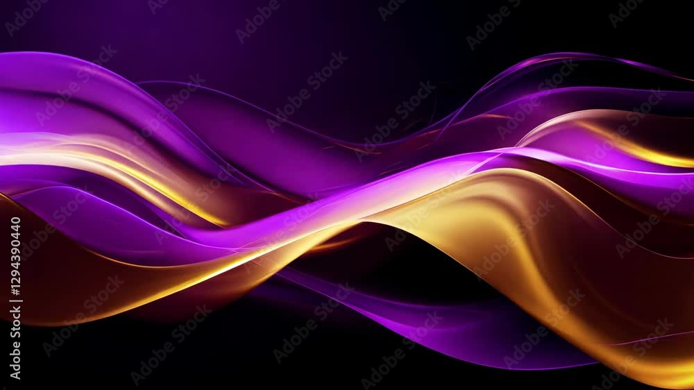 Poster current 3d digital sound waves or data transfer process. abstract concept of big data analysis, arti