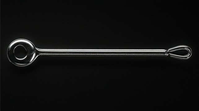 Stainless Steel Rod, Industrial,  Black Background,  Detail Shot