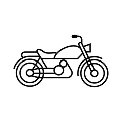 Fototapeta premium bike line art vector icon